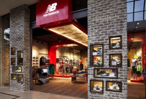Branded furniture and displays for the New Balance flagship store in Chadstone, Melbourne.